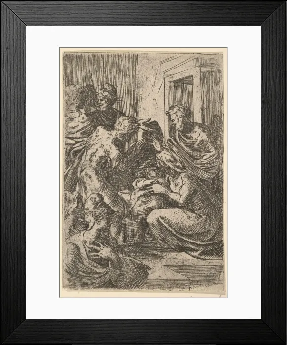 Framed Print : Nativity, 16th century. Creator: Unknown Framed Print : Nativity, 16th century. Creator: Unknown
