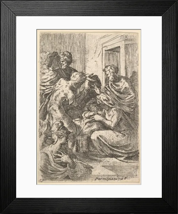 Framed Print : Nativity, 16th century. Creator: Unknown Framed Print : Nativity, 16th century. Creator: Unknown