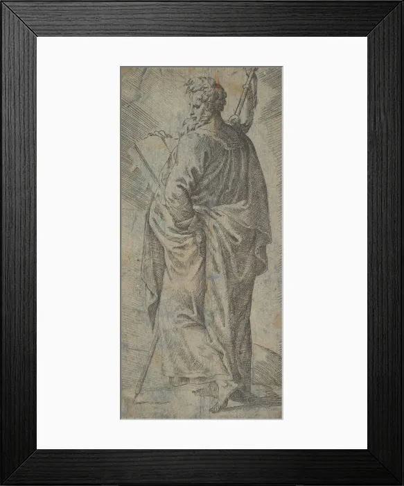 Framed Print : Male Saint, 16th century. Creator: Unknown Framed Print : Male Saint, 16th century. Creator: Unknown