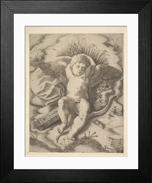 Framed Print : Cupid Sleeping, 16th century. Creator: Unknown Framed Print : Cupid Sleeping, 16th century. Creator: Unknown