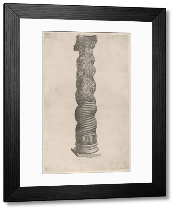 Framed Print : Winding Column from Saint Peter s, Rome. Creator: Unknown Framed Print : Winding Column from Saint Peter s, Rome. Creator: Unknown