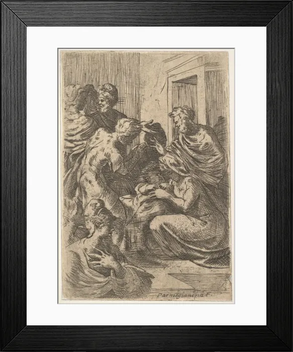 Framed Print : Nativity, 17th century. Creator: Unknown Framed Print : Nativity, 17th century. Creator: Unknown