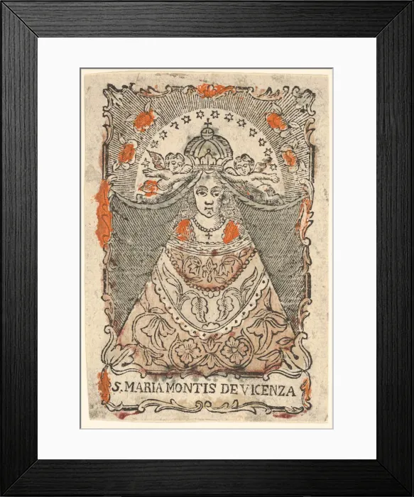 Framed Print : Santa Maria Montis de Vicenza. Creator: Unknown Framed Print : Santa Maria Montis de Vicenza. Creator: Unknown