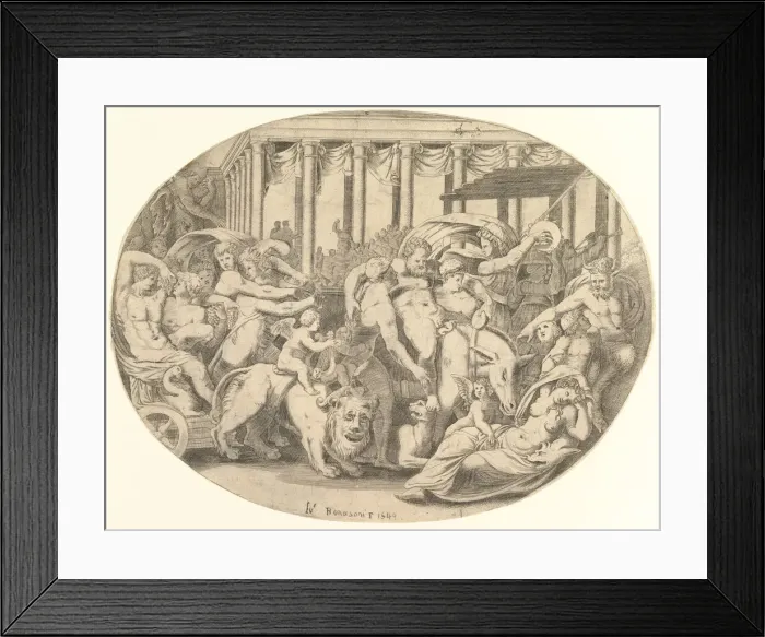 Framed Print : The Triumph of Bacchus, 16th century. Creator: Unknown Framed Print : The Triumph of Bacchus, 16th century. Creator: Unknown