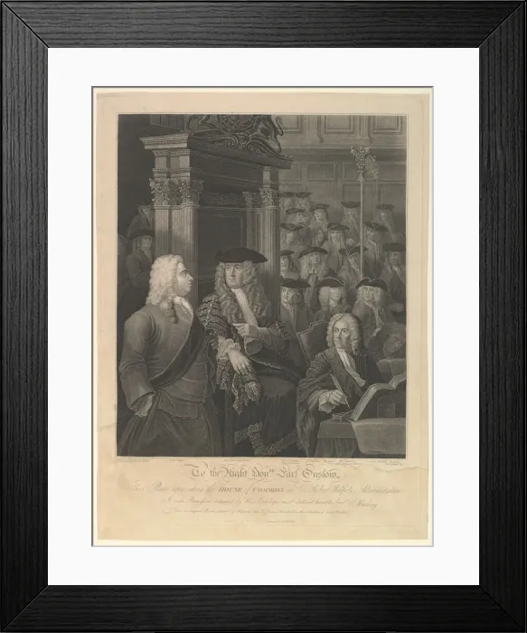 Framed Print : House of Commons - Sir Robert Walpoles Administration, November 1, 1803 Framed Print : House of Commons - Sir Robert Walpoles Administration, November 1, 1803