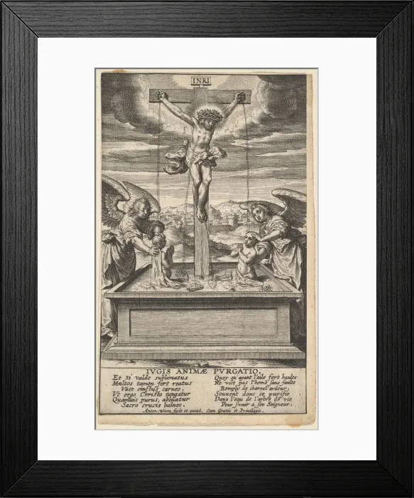 Framed Print : The Fountain of Life, before 1604. Creator: Antonius Wierix Framed Print : The Fountain of Life, before 1604. Creator: Antonius Wierix