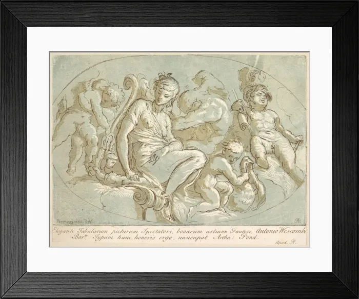 Framed Print : Venus Surrounded by Putti, ca. 1735. Creator: Arthur Pond Framed Print : Venus Surrounded by Putti, ca. 1735. Creator: Arthur Pond