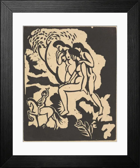 Framed Print : Greeting (Begrüssung), 1912. Creator: August Macke