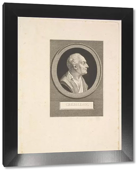 Portrait of Prosper Jolyot de Crebillon, ca. 1802. Creator: Augustin de Saint-Aubin