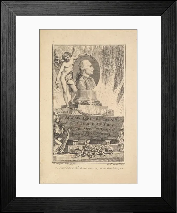 Framed Print : Portrait of Pierre Laurent de Belloy, ca. 1765. Creator: Augustin de Saint-Aubin Framed Print : Portrait of Pierre Laurent de Belloy, ca. 1765. Creator: Augustin de Saint-Aubin