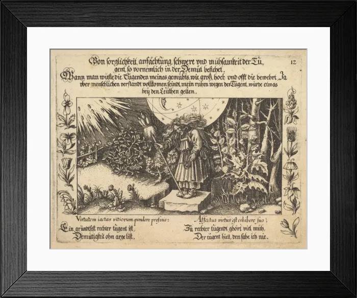 Framed Print : Von sorglichkeit ansachtung, schwere und mühsamkeit der Tugent Framed Print : Von sorglichkeit ansachtung, schwere und mühsamkeit der Tugent