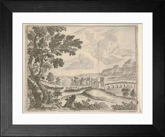 Framed Print : Francesco I d Este Drives Troops Back Outside of Reggiano Framed Print : Francesco I d Este Drives Troops Back Outside of Reggiano