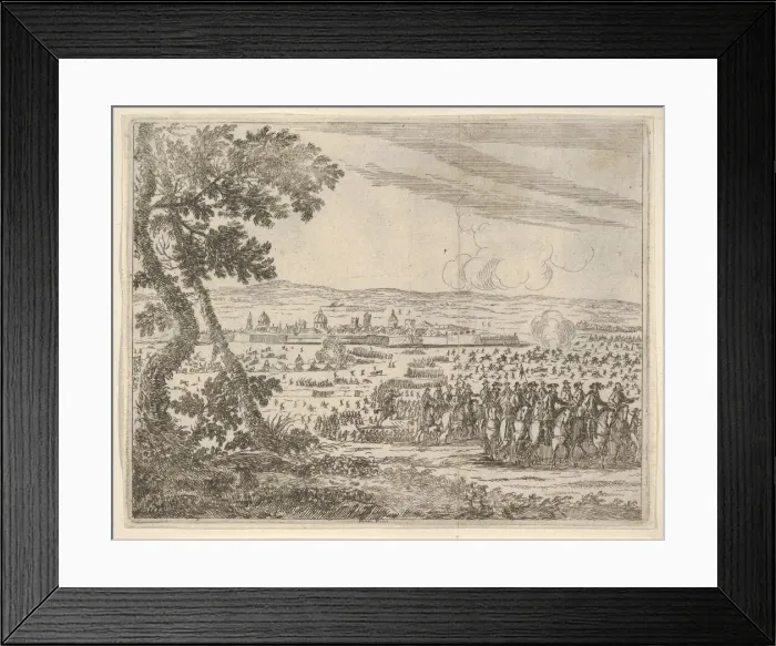 Framed Print : Francesco I d Este Dissolved the Seige of Reggio, from L Idea di un Principe ed Eroe Framed Print : Francesco I d Este Dissolved the Seige of Reggio, from L Idea di un Principe ed Eroe
