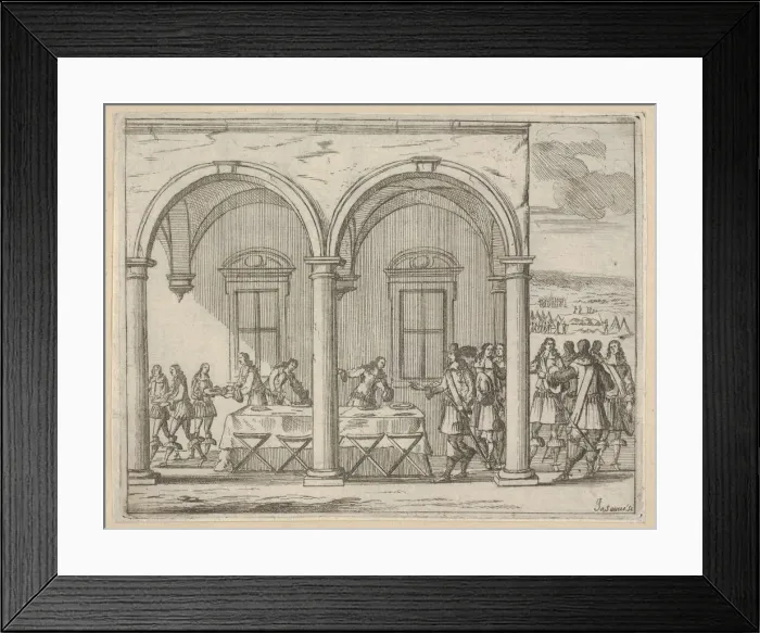 Framed Print : Francesco I d Este Sustains Himself While on His War Campaign Framed Print : Francesco I d Este Sustains Himself While on His War Campaign