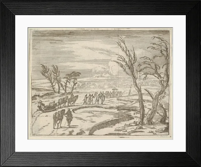 Framed Print : Francesco I d Este, Despite his Discomfort, Displays his Piety While Traveling in Framed Print : Francesco I d Este, Despite his Discomfort, Displays his Piety While Traveling in