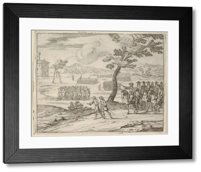 Framed Print : Francesco I d Este Punishes a Soldier by Death who had Stolen a Chalice from the Holy Framed Print : Francesco I d Este Punishes a Soldier by Death who had Stolen a Chalice from the Holy