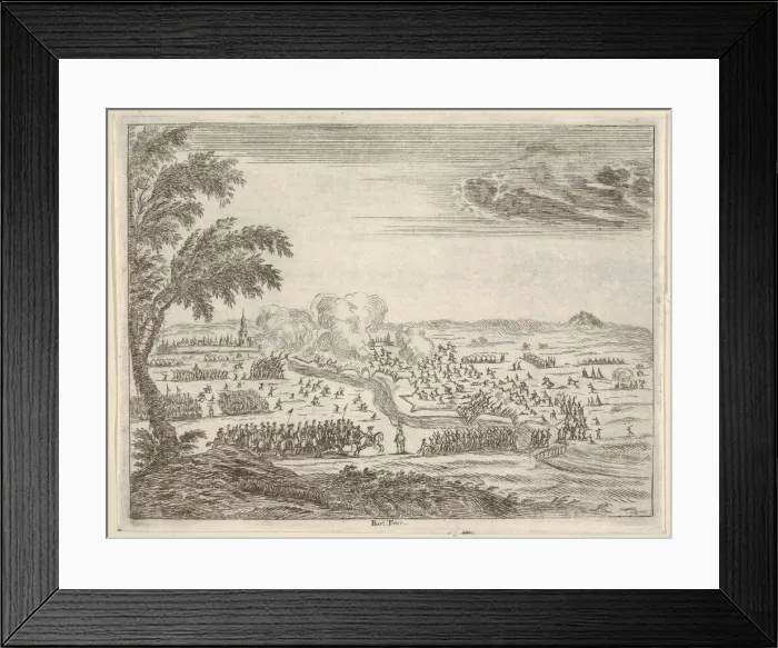 Framed Print : Francesco I d Este Sets Out for the Seige of Cremona, Crosses the Trench Between Himself Framed Print : Francesco I d Este Sets Out for the Seige of Cremona, Crosses the Trench Between Himself