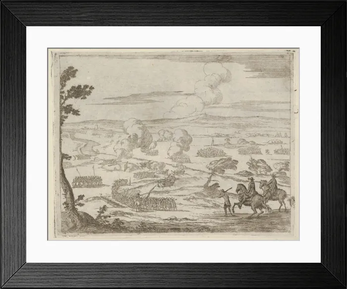Framed Print : After a Long March, Francesco I d Este Passes with the River of Cassano with his Army Framed Print : After a Long March, Francesco I d Este Passes with the River of Cassano with his Army
