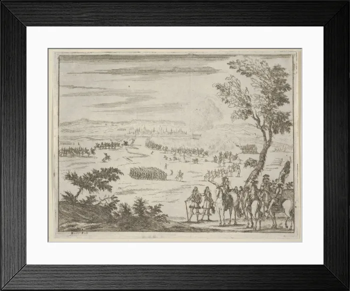 Framed Print : Francesco I d Este and the French Army Besiege Valenza, which has Been Taken by Framed Print : Francesco I d Este and the French Army Besiege Valenza, which has Been Taken by