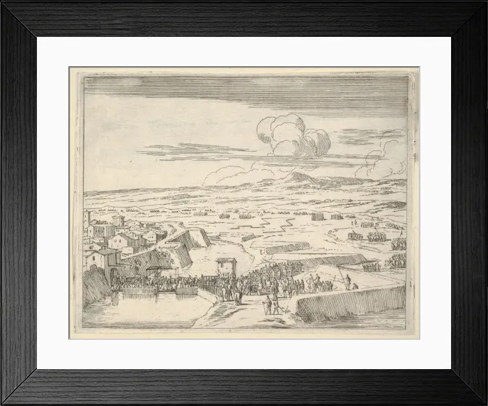 Framed Print : After a Few Days of Seige with the French Army, Francesco I d Este Takes Prossession of Framed Print : After a Few Days of Seige with the French Army, Francesco I d Este Takes Prossession of