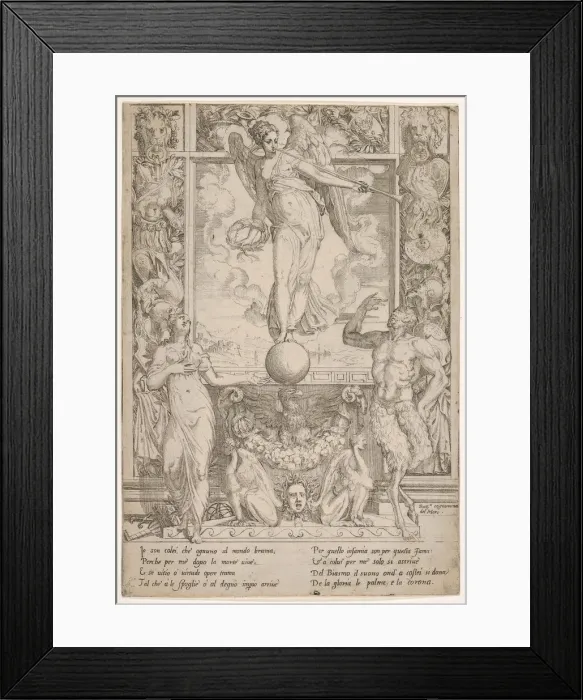 Framed Print : Fame. Creator: Battista del Moro