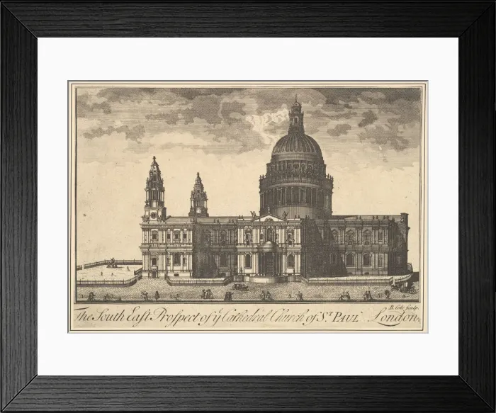 Framed Print : The South East Prospect of the Cathedral Church of St. Paul, London (Overtons Prospects) Framed Print : The South East Prospect of the Cathedral Church of St. Paul, London (Overtons Prospects)