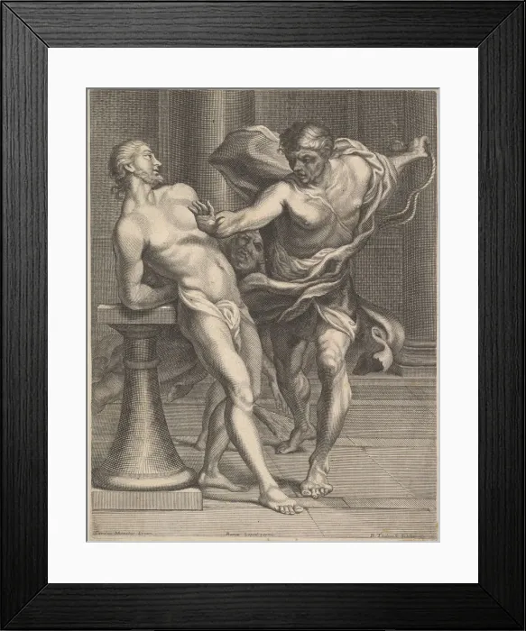 Framed Print : Scourging of Christ, 1680-1719. Creator: Benoit Thiboust Framed Print : Scourging of Christ, 1680-1719. Creator: Benoit Thiboust