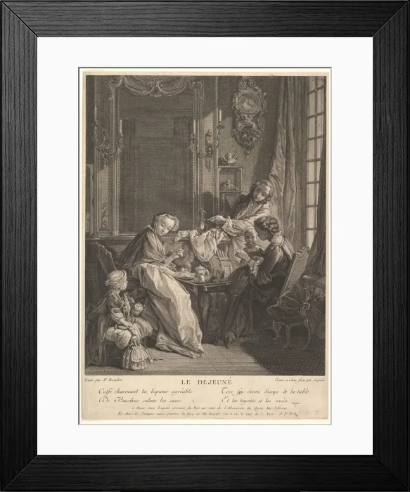 Framed Print : Luncheon. Creator: Francois Bernard Lepicie Framed Print : Luncheon. Creator: Francois Bernard Lepicie