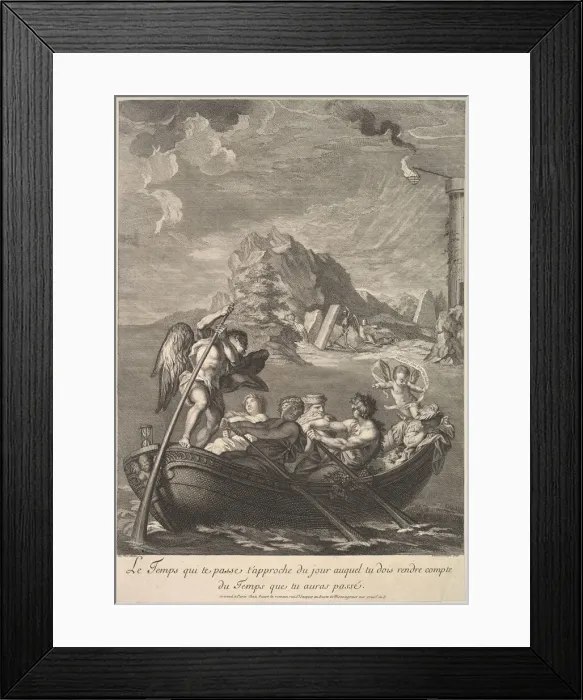 Framed Print : Allegory of Time, 1690-1733. Creator: Bernard Picart Framed Print : Allegory of Time, 1690-1733. Creator: Bernard Picart
