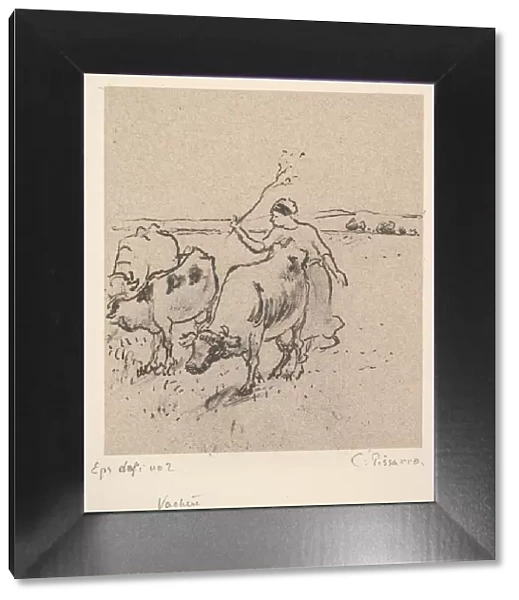 Cowherd, ca. 1899. Creator: Camille Pissarro