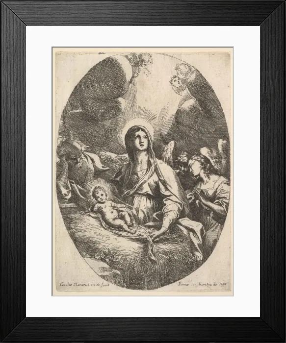 Framed Print : The Adoration of the Angels. Creator: Carlo Maratti Framed Print : The Adoration of the Angels. Creator: Carlo Maratti