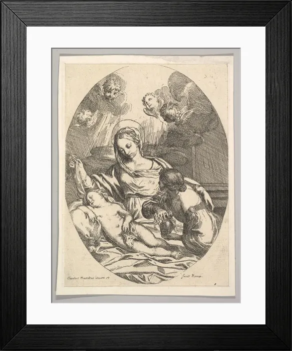 Framed Print : Virgin and Child with St. Mary Magdalen. Creator: Carlo Maratti Framed Print : Virgin and Child with St. Mary Magdalen. Creator: Carlo Maratti