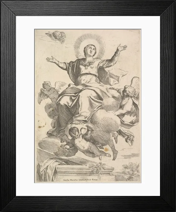 Framed Print : The Assumption of the Virgin. Creator: Carlo Maratti