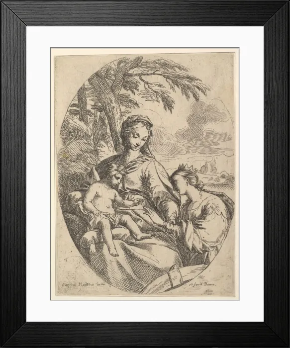 Framed Print : The Marriage of St. Catherine. Creator: Carlo Maratti Framed Print : The Marriage of St. Catherine. Creator: Carlo Maratti