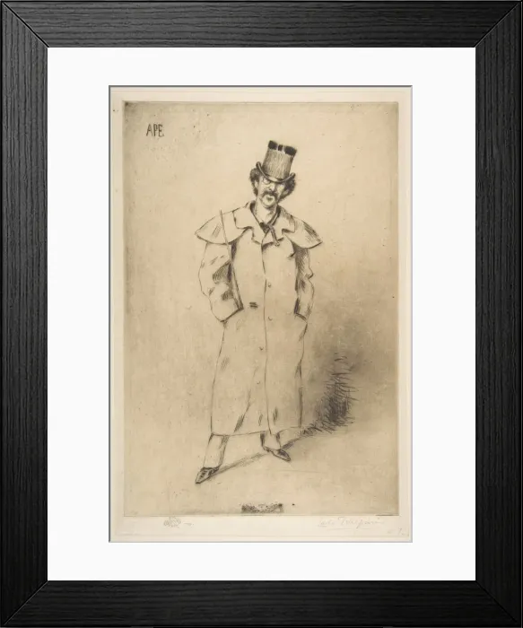 Framed Print : James McNeill Whistler, 19th century. Creator: Carlo Pellegrini Framed Print : James McNeill Whistler, 19th century. Creator: Carlo Pellegrini