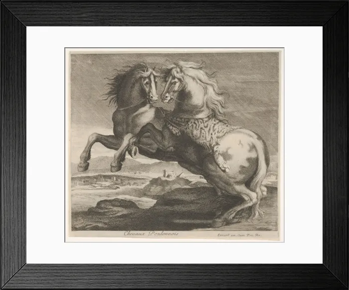 Framed Print : Chevaux Poulonnois. Creator: Charles Errard le fils Framed Print : Chevaux Poulonnois. Creator: Charles Errard le fils