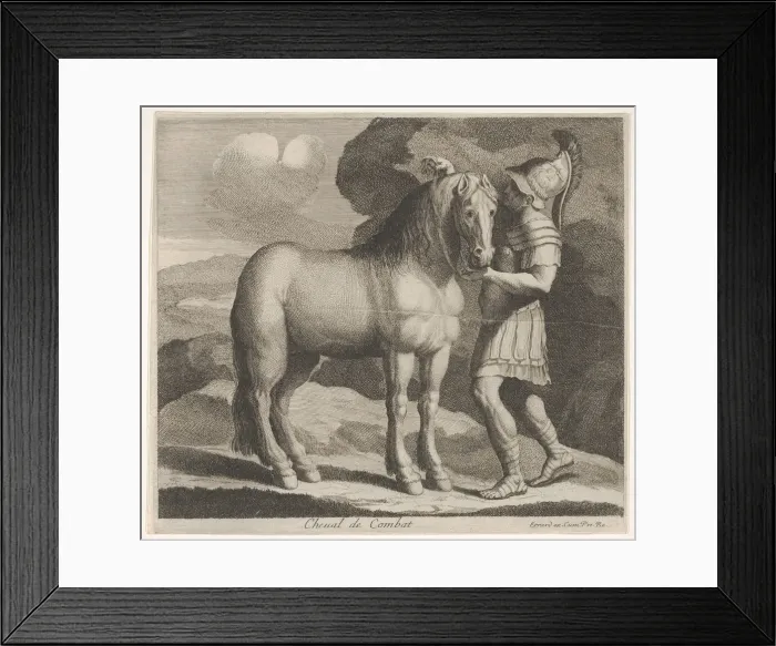 Framed Print : Cheval de Combat. Creator: Charles Errard le fils Framed Print : Cheval de Combat. Creator: Charles Errard le fils