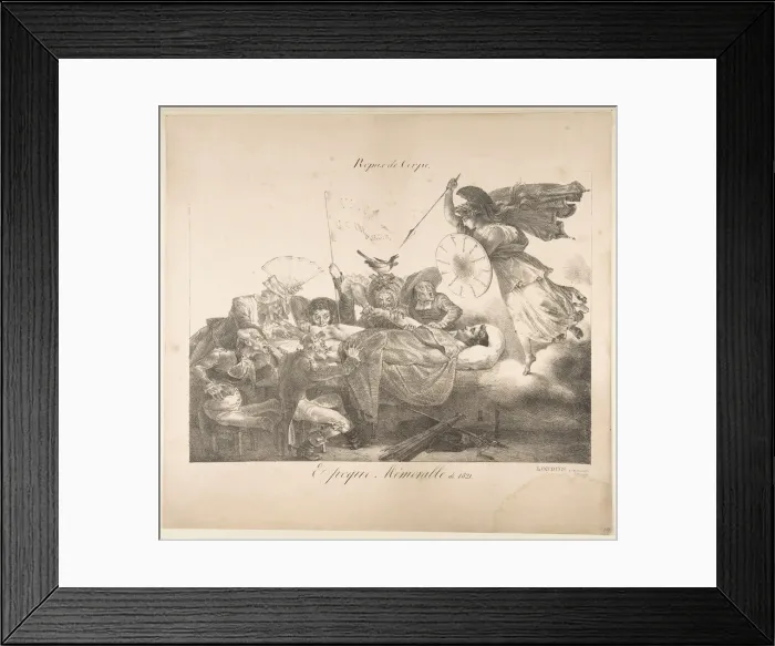 Framed Print : Repas de Corps. Epoque Memorable de 1821, 1821. Creator: Charles Joseph Hullmandel Framed Print : Repas de Corps. Epoque Memorable de 1821, 1821. Creator: Charles Joseph Hullmandel