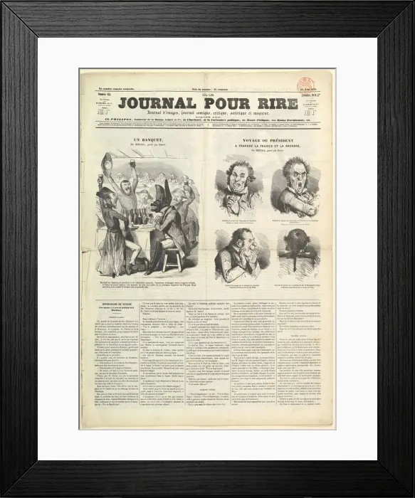 Framed Print : Le Journal Pour Rire, Journal d Iimages, Journal Comique, Critique, Satirique e Framed Print : Le Journal Pour Rire, Journal d Iimages, Journal Comique, Critique, Satirique e