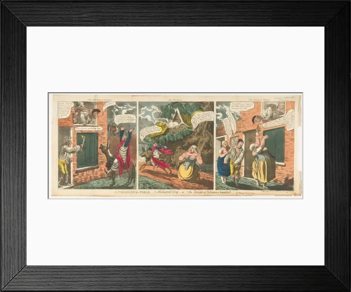 Framed Print : A Paradice [sic] for Fools-A Nocturnal Trip-or-The Disciple of Johanna benigh