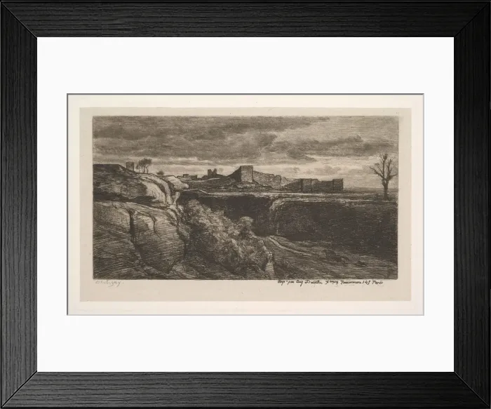 Framed Print : Ruins of the Chateau of Cremieux (Isere), 1850 Framed Print : Ruins of the Chateau of Cremieux (Isere), 1850