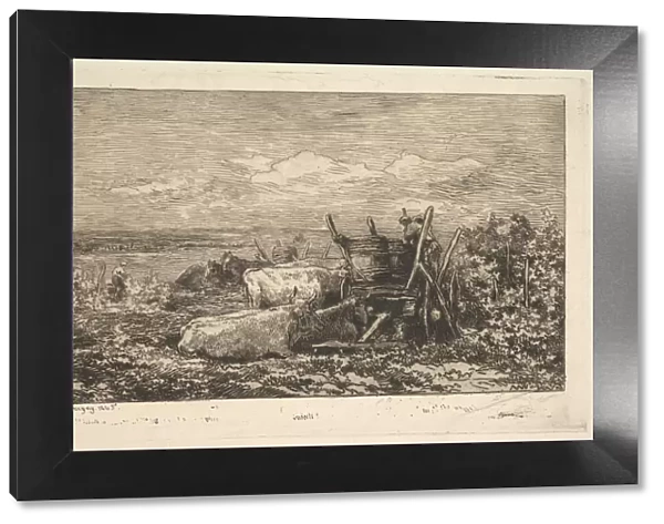 The Harvest (Souvenir of the Morvan), 1865. Creator: Charles Francois Daubigny