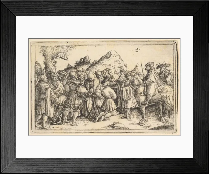Framed Print : The pardoning of a criminal, 1531. Creator: Christoph Bockstorffer Framed Print : The pardoning of a criminal, 1531. Creator: Christoph Bockstorffer
