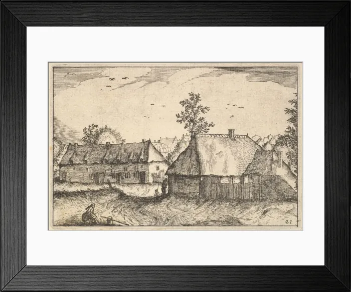 Framed Print : Large Sheds, plate 21 from Regiunculae et Villae Aliquot Ducatus Brabantiae, ca. 1610 Framed Print : Large Sheds, plate 21 from Regiunculae et Villae Aliquot Ducatus Brabantiae, ca. 1610