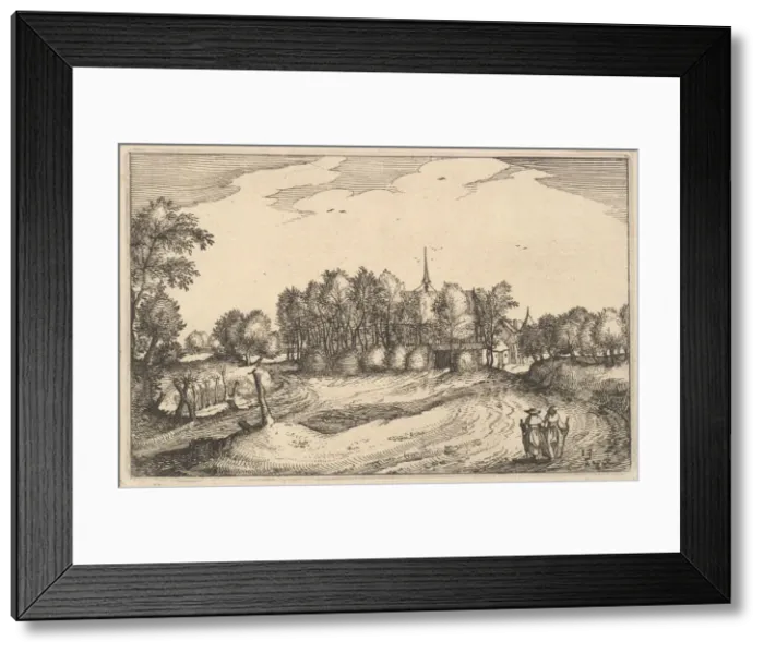 Framed Print : A Convent, plate 13 from Regiunculae et Villae Aliquot Ducatus Brabantiae, ca. 1610 Framed Print : A Convent, plate 13 from Regiunculae et Villae Aliquot Ducatus Brabantiae, ca. 1610