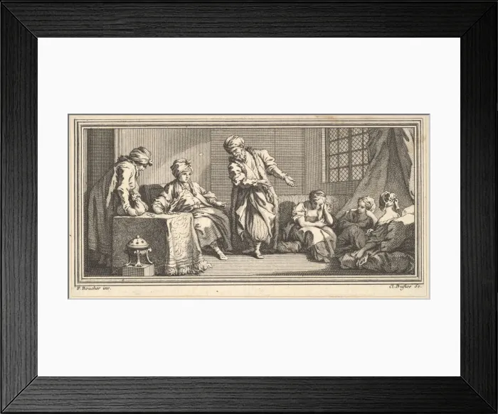 Framed Print : The Slave Merchant, 1746-47. Creator: Claude Augustin Duflos le Jeune Framed Print : The Slave Merchant, 1746-47. Creator: Claude Augustin Duflos le Jeune