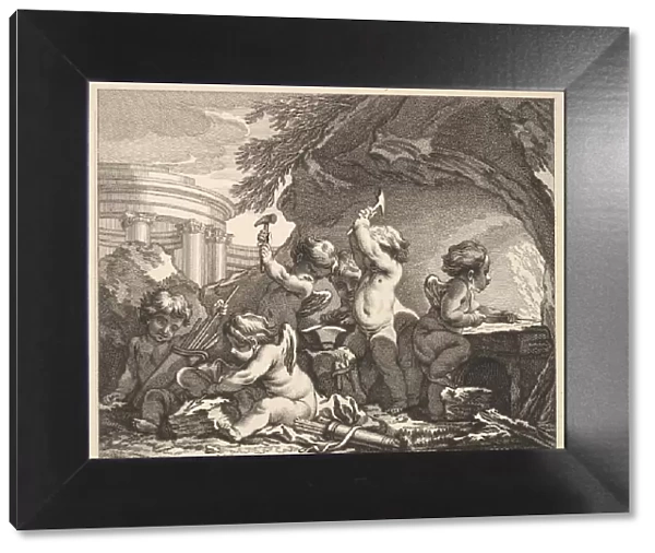 Fire, 18th century. Creator: Claude Augustin Duflos le Jeune
