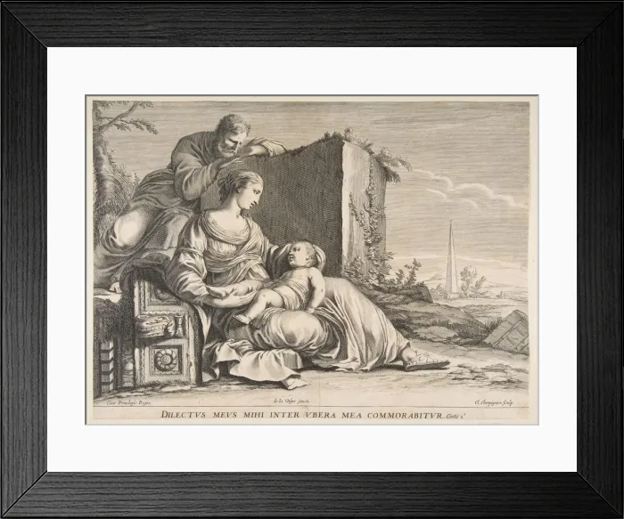 Framed Print : Holy Family. n. d. Creator: Claude Cherpignon Framed Print : Holy Family. n. d. Creator: Claude Cherpignon