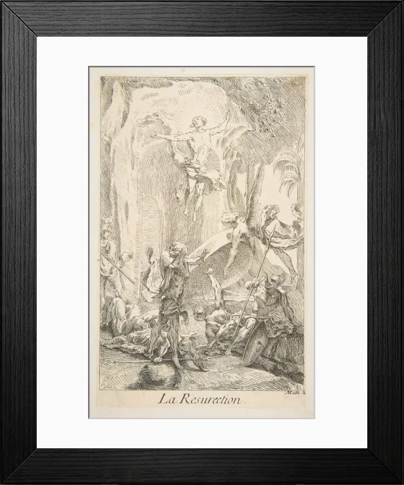 Framed Print : Resurrection. n. d. Creators: Claude Gillot, Jacques Gabriel Huquier Framed Print : Resurrection. n. d. Creators: Claude Gillot, Jacques Gabriel Huquier
