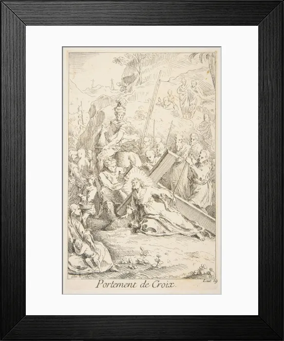 Framed Print : Carrying the Cross. n. d. Creators: Claude Gillot, Jacques Gabriel Huquier Framed Print : Carrying the Cross. n. d. Creators: Claude Gillot, Jacques Gabriel Huquier